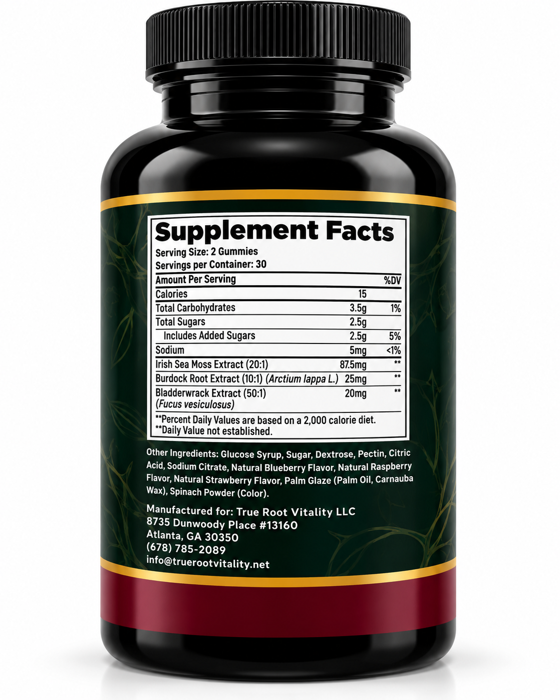 True Root Vitality Irish Sea Moss Gummies - Image 2